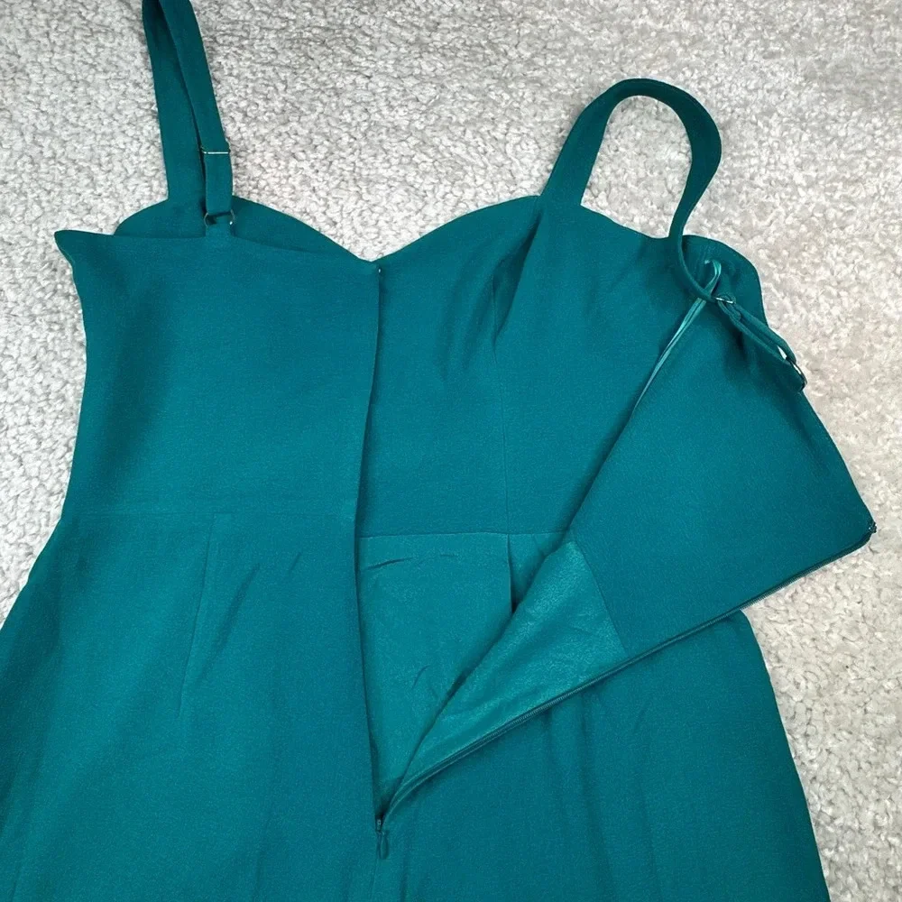 Dress The Population Rai Pleated Wide-Leg Jumpsuit Romper Cruise Event Gala Larg - Picture 7 of 16